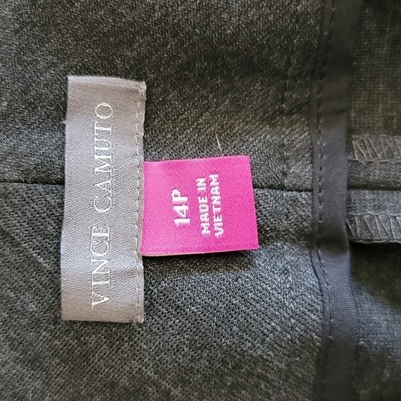 Vince Camuto | Petite Gray Straight Leg Pants Size 14P - Picture 4 of 4